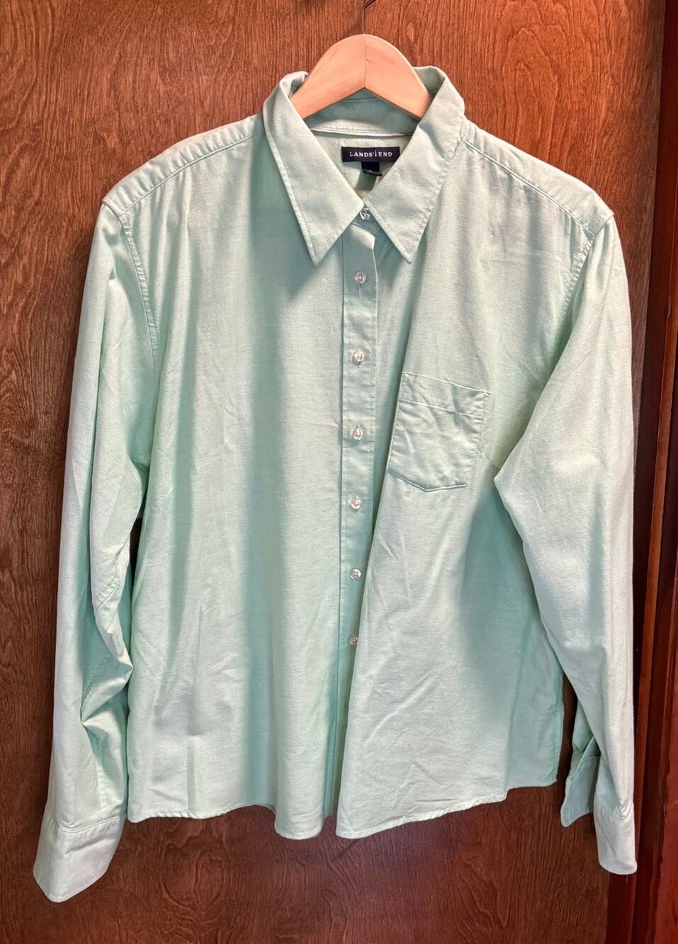 Land's End Boys Dress Shirt sz XL 18-20